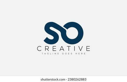 Letter SO logo design template vector illustration