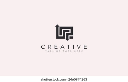 Letter UP logo design template vector illustration