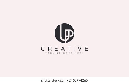 Letter UP logo design template vector illustration