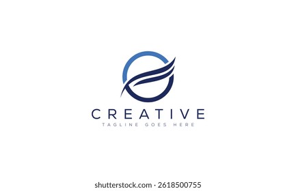 Letter OF logo design template vector illustration