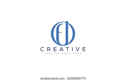 Letter OF logo design template vector illustration