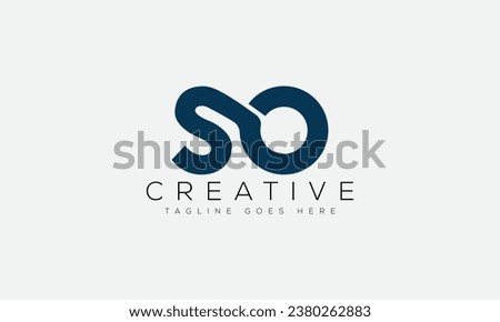 Letter SO logo design template vector illustration