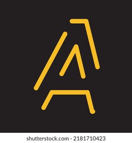 Carta Una plantilla de diseño de logo, que es simple y fácil de recordar para cualquiera.