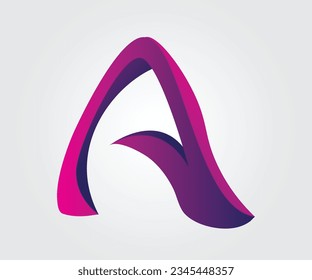 Letra A tipografía de diseño de logotipo .. profesional para personas, empresas y empresas