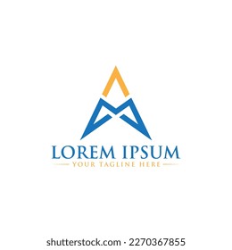 AM Letter Logo Design Unique and modern