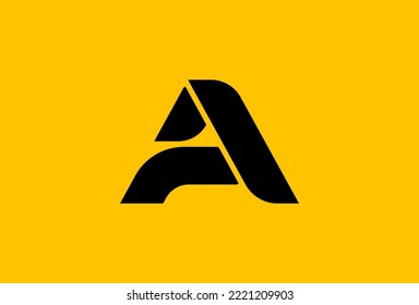 letter A logo design, logo letter a in uppercase or lowercase, vector illustration