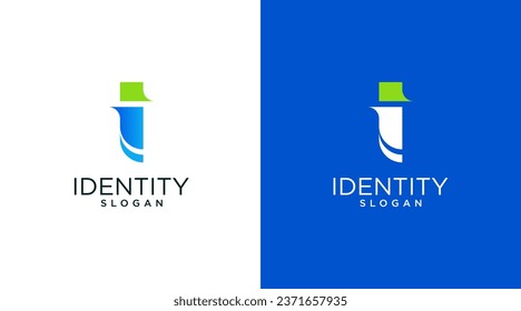 Letter I logo design for various types of businesses and company. Modern, geometric letter I logo