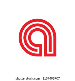 A letter logo design vector