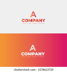  Letter A Logo. A Letter Design Vector 