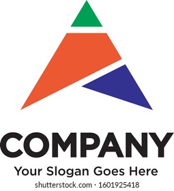 A LETTER LOGO DESIGN VECTOR