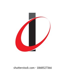 I letter logo design vector