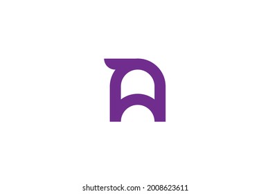 Letter A logo design vector