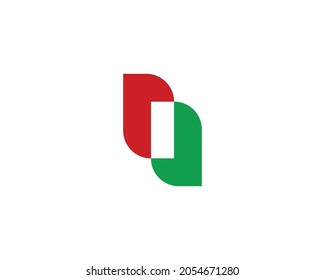 I letter logo design vector