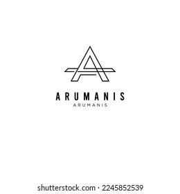 letter a logo design vector