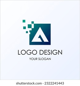 Buchstabe a Logo. Ein Letter-Design-Vektor