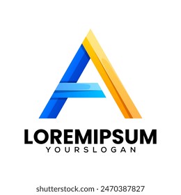 letter A   logo design vector 
