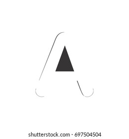 A letter logo design vector