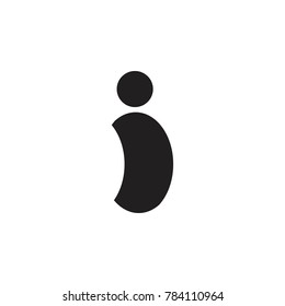 i letter logo design vector