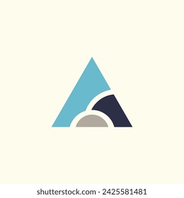Letter logo design vector with creative letter A style
