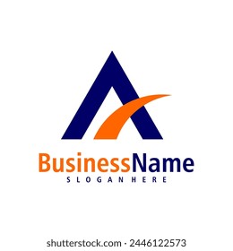 Letter A logo design vector. Creative Initial A logo concepts template