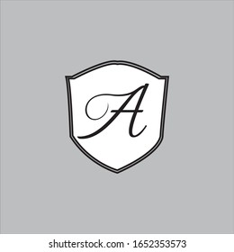 Ein Logo-Design mit Buchstaben und Vektorillustration