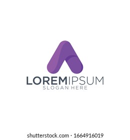gráfico vectorial de diseño de logotipo de letra A