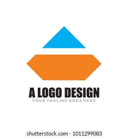 A letter logo design vector icon template