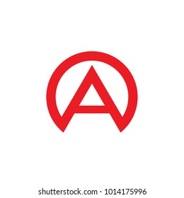 A letter logo design vector icon template