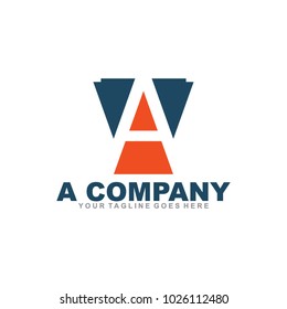 A letter logo design vector icon