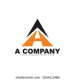 A letter logo design vector icon