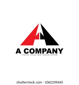 A letter logo design vector icon