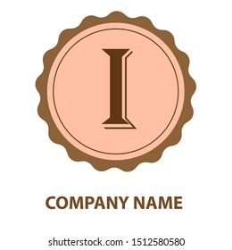 letter I logo design vector icon template