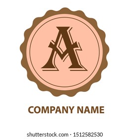 letter A logo design vector icon template