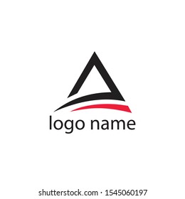 Letter A logo design vector icon