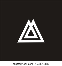 letter A logo design vector icon template