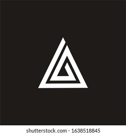 letter A logo design vector icon template