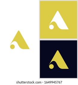 letter a logo design vector icon