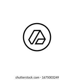 Plantilla de icono vectorial de diseño de logotipo de letra