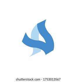 letra un icono de vector de diseño de logotipo 