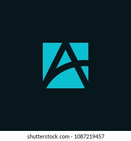 A letter logo design vector illustration.