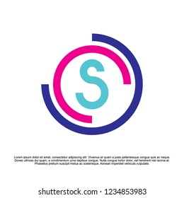 letter logo design vector illustration