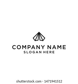 letter a logo design vector illustration template