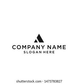 letter a logo design vector illustration template