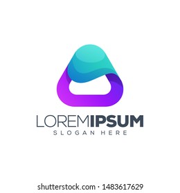 letter A logo design vector illustration