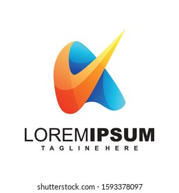 Letter A Logo Design Vector Illustration