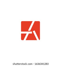 A letter logo design vector illustration.
