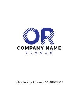 OR Letter Logo Design. OR letter logo Vector Illustration - Vector