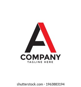 letter A logo design vector illustration