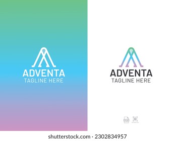 Ein Logo für einen Buchstaben, Vektorgrafik