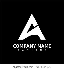 Ein Logo-Design-Vektorgrafik und Illustration auf schwarzem Hintergrund